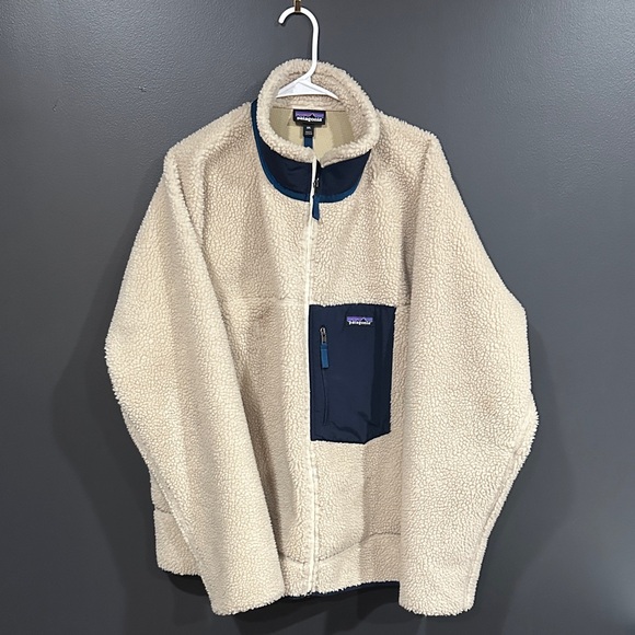 Patagonia Retro-X Fleece Jacket Ivory Size XXL